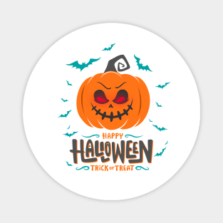 Halloween Scary Evil Pumpkin Funny Pumpkin Head Magnet